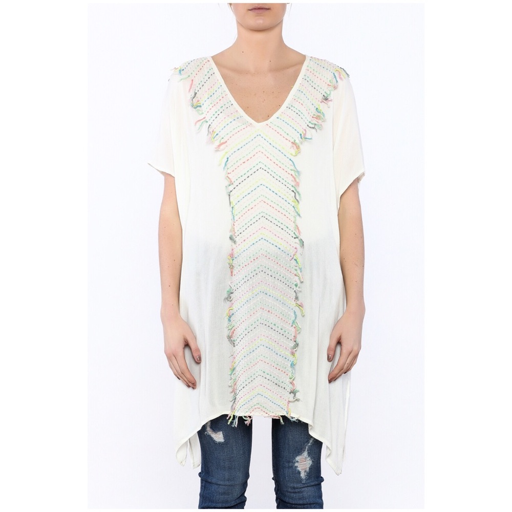 NWT Z&L Europe Ombré Embroidered Tunic/Cover-Up - Picture 3 of 4